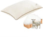 YOUR MOON Organic Wool Pillow King Size, Soft Support Bed Pillows for Sleeping, Natural Wool & Down Alternative Filling, Luxury Hotel Quality Pillows,100% Cotton Cover (Off White)