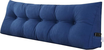 SAMTY Triangular Wedge Pillow headboard Full Size for Couch Large headboard Pillow with Removable Cover Back Rest Pillows for Sitting up in Bed