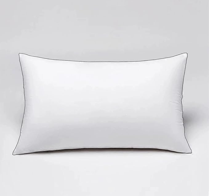 Luxury High Fill Power Goose Down Pillows 700Fill， Breathable Cotton Shell, Orthopedic Support for Back, Stomach Side Sleepers, Standard Size Bed Pillows 20"x26", 2 Pack