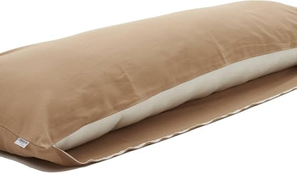 Comodo Body Pillow Cover with Zipper (Made in Japan / 63 x 20 inch (160 x 50cm) / Mocha Beige) Dakimakura Pillow (Anime/Maternity) 100% Cotton CMC9000R - Washable