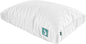 Sleepgram Cooling Bed Pillow, Bed Support Adjustable Hypoallergenic Soft Sleeping Head Rest with Removable Cover, Queen Size, White