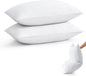puredown® Goose Feather Down Pillows King Size Set of 2, Soft Fluffy Luxury Hotel Collection Bed Pillow for Back, Stomach or Side Sleeper.