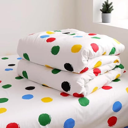 Wellboo Rainbow Polka Dot Comforter Sets California King Women Girls Tie Dye Comforter Cal King Dots Watercolor Bedding Sets Cotton Colorful Bubbles Polka Dots Comforter Rainbow Ombre Bed Quilts Soft