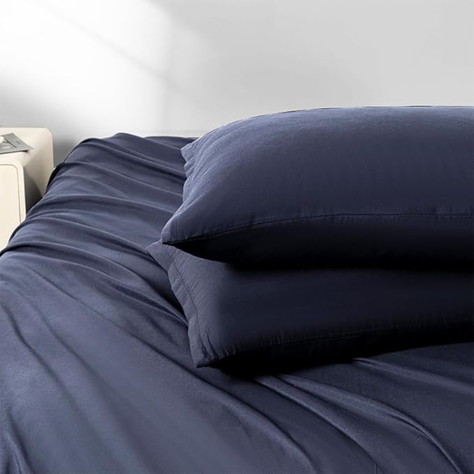 2 Pack Body Pillowcase 20 x 48 Inches Soft Comfortable Not Shrink Microfiber Body Pillow Cover, Navy Blue Body Pillow Cover with Hidden Zipper Closure