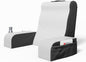 Kölbs Wedge Reading Cushion, Back Pillow for Bed Sitting Up, Cushion with Arms for TV Book Gaming Dorm Rooms, Backrest (Grey/White, Standard)