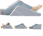 2PCS Leg Elevation Wedge Pillows for Sleeping, Leg Wedge Pillow After Knee Replacement Post Surgery, Leg Wedges for Elevation for Swelling, Circulation, Adjustable 3-in-1 Height Foam Pillow Wedge