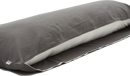 Comodo Body Pillow Cover with Zipper (Made in Japan / 63 x 20 inch (150 x 50cm) / Gray) Dakimakura Pillow (Anime/Maternity) 100% Cotton CMC9150R - Washable