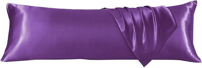 HUXMEYSON Body Pillow with Satin Pillowcase, Body Pillow for Adults, Removable Cover, (20"x54")