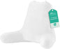 Sasttie 25-inch Reading Pillows for Sitting in Bed Adult, Jumbo Velvet Back Pillow Bed Sitting Up, XL High Back-Rest Support Cushion for Sit Up on Couch & Floor, Oeko-Tex Certified, White