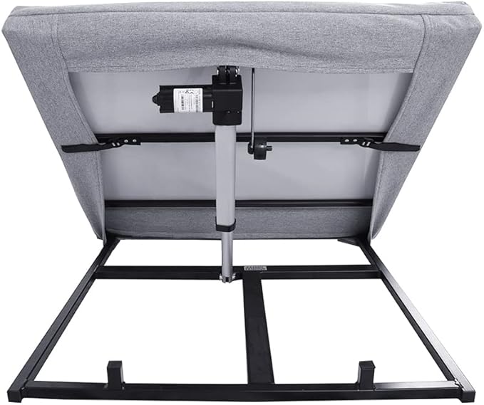Adjustable Power Lifting Bed Backrest for Elderly Patient Injured,Sit-up Back Rest Chair for Neck Lumbar Back Support