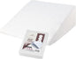 CirclesHome Wedge Pillow Cover 100% Cotton, Zippered Wedge Pillow Case Protector, Soft, Hypoallergenic & Breathable - White, (24Wx25Lx12)