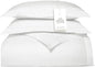 BOLL & BRANCH Signature Hemmed Duvet Set - King/Cal King, White - Luxury 100% Organic Cotton - 1 Duvet Cover, 2 Shams - Buttery Soft, Hidden Closures