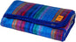 Alpaca Wool Blanket - Queen Size Bed Throw & Warm, Lightweight, Couch or Camp - Outdoor - 87 x 64 Inches (Blue & Purple)