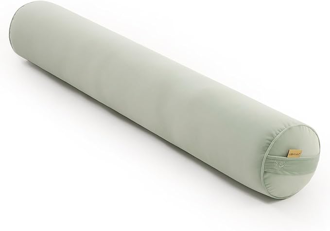 Bolster Pillow for Bed – Long Round Body Pillow for Adults, Cuddle Pillow for Sleeping, Full-Length Support,39 x 7.87 Inches,Celadon Green