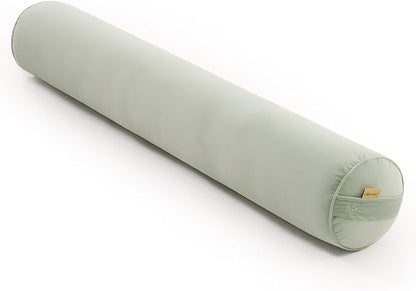 Bolster Pillow for Bed – Long Round Body Pillow for Adults, Cuddle Pillow for Sleeping, Full-Length Support,39 x 7.87 Inches,Celadon Green