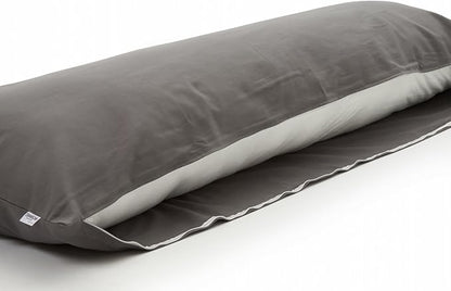 Comodo Body Pillow Cover with Zipper (Made in Japan / 63 x 20 inch (160 x 50cm) / Gray) Dakimakura Pillow (Anime/Maternity) 100% Cotton CMC9000R - Washable