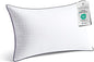 JOLLYVOGUE Queen Size Bed Pillow 1 Pack, Single Pillow for Sleeping, Breathable and Supportive with Down Alternative Fill, Hotel Collection Pillow for Side, Back, and Stomach Sleepers