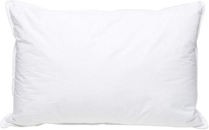 Extra Soft Down Pillow - Great for Stomach Sleepers Pillow - Very Flat - Bed Pillow - White Duck Down - Standard Size