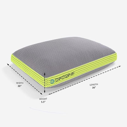 Bedgear Multi-Position Performance Pillow – Medium Soft Hypoallergenic Pillow with React Blend Fill for Back, Stomach, and Side Sleepers – Temperature-Regulating with Airflow Technology