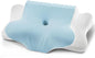 Cervical Pillow for Neck Pain Relief - Cooling Ergonomic Dual-Sided Orthopedic Neck Pillow with Ice Silk Pillowcase, Breathable Memory Foam Contour Pillow for Side, Back, Stomach Sleepers