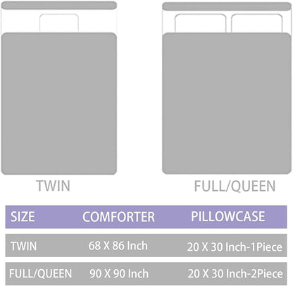 Yogeneg Pink Glitter Rainbow Kids Comforter Set Twin Size for Teen Girls&Boys Women, Metallic Printed Comforter with Pillowcase,Ultra Soft Microfiber 2 Piece Bedding Set,All Season (Rainbow A, Twin)