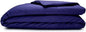 Sleepgram Supima Machine Washable 400 Thread Count Cotton Silver Ion Infused Luxury Zippered Duvet Cover with Travel Bag, King, Violet
