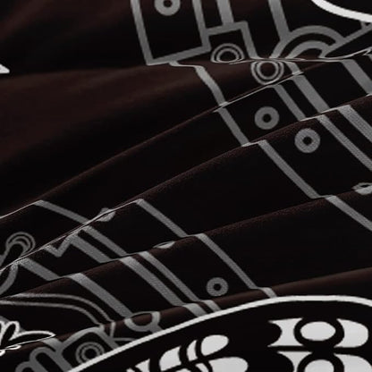 Holiyog Gothic Skull Comforter Set - Edgy Skeleton Duvet Cover for Dark Bedroom Decor