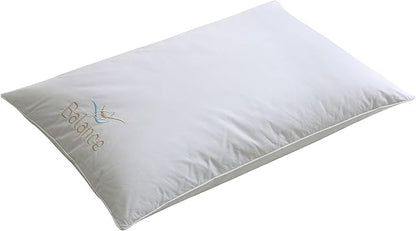 feather & loom Balance Bed Pillow, Memory Foam Core with Nano Feather Surround - Pack of 2 | Size: King