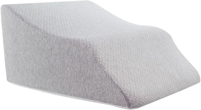 Lounge Doctor Elevating Leg Rest Wedge Pillow, Light Blue, Large, Wide