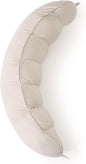 Peallow(Pat. Pend) – Long Round Body Pillow for Adults, Bolster Pillow for Sleeping, Soft and Supportive Pillow for Sleeping & Lumbar Support (Misty White,39")