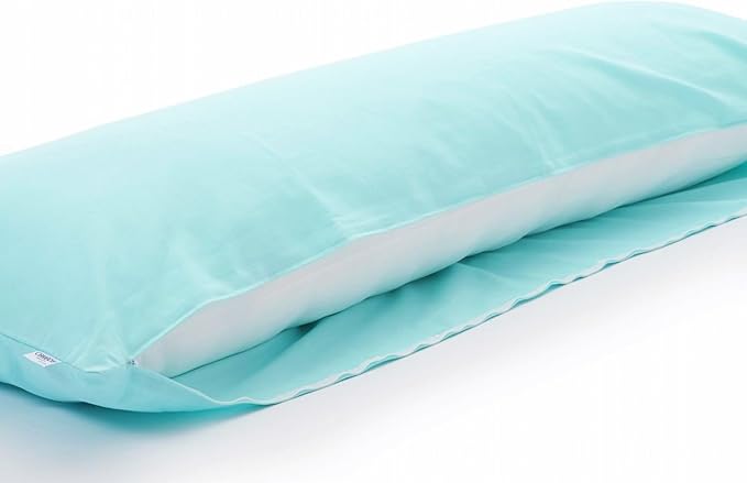 Comodo Body Pillow Cover with Zipper (Made in Japan / 63 x 20 inch (160 x 50cm) / Ice Blue) Dakimakura Pillow (Anime/Maternity) 100% Cotton CMC9000R - Washable