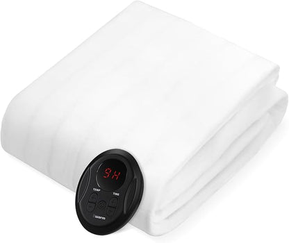 Bwarm Electric Heated Mattress Pad Mini Twin Size, 31" x 55", Bed Warmer, 9 Heat Settings, 1-12 Hours Auto Off, Deep Pocket, Fast Heating, Machine Washable, Soft and Cozy