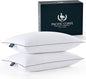 Pacific Coast Goose Down Fiber Pillows, Bed Pillows for Back, Stomach and Side Sleepers, Luxury Hotel Pillow, Downproof, Medium, Standard Size Set of 2