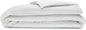 Sleepgram Supima Machine Washable 400 Thread Count Cotton Silver Ion Infused Luxury Zippered Duvet Cover with Travel Bag, King, White