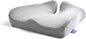 C CUSHION LAB Patented Pressure Relief Seat Cushion for Long Sitting Hours on Office/Home Chair, Car, Wheelchair - Extra-Dense Memory Foam for Hip, Tailbone, Coccyx, Sciatica - Light Grey
