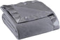 OakRidge Satin Fleece Blanket, Full/Queen, Twin or King Size – 100% Polyester Lightweight Fabric and Cozy Satin Binding Edges in Tightly Folding Travel Blanket, Grey