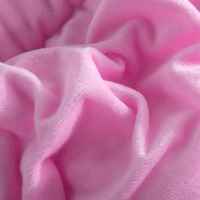 Wajade Faux Fur Plush Rainbow Comforter Set Fluffy Fuzzy Shaggy Bedding Set - 3PC King Size Microfiber Soft Warm Quilt Set