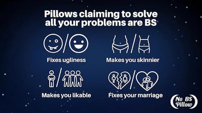 Supportive Cloud Pillow for Neck Pain Relief & Shoulder Pain Relief - Perfect for Side, Back, & Stomach Sleepers - Adjustable Fill Plush Pillow