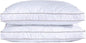 puredown® Goose Feathers and Down Pillow for Sleeping Hotel Collection Bed Pillows, Gusseted, Queen, Set of 2