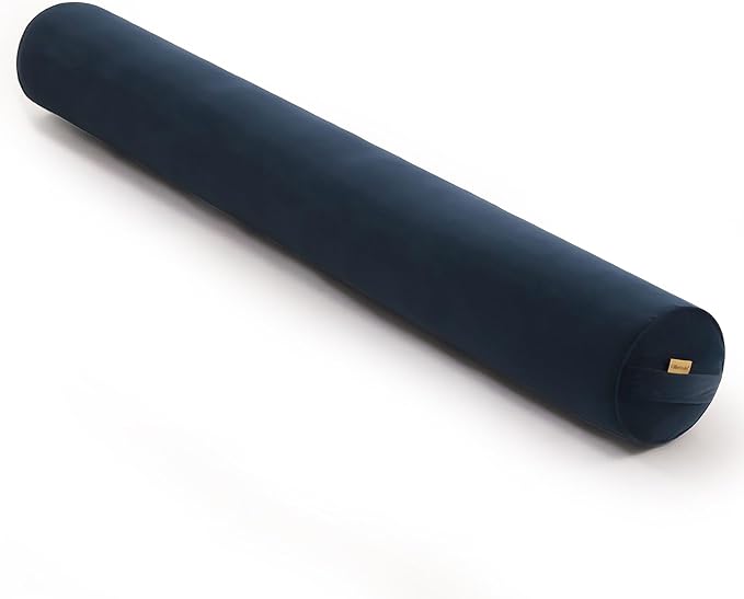 Bolster Pillow for Bed – Long Round Body Pillow for Adults, Cuddle Pillow for Sleeping, Full-Length Support,47 x 7.87 Inches,Teal Blue