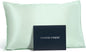 Fishers Finery 25mm 100% Pure Mulberry Silk Pillowcase (Light Green Queen)