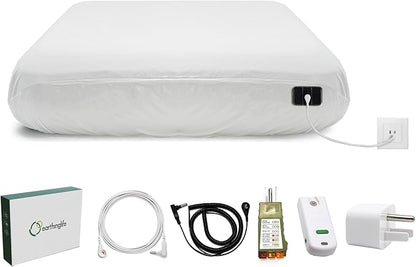 Grounding Fitted Sheet Kit Connect to The Earth's Energy 15inch Depth Pocket Grounding Bed Sheets for Earthing
