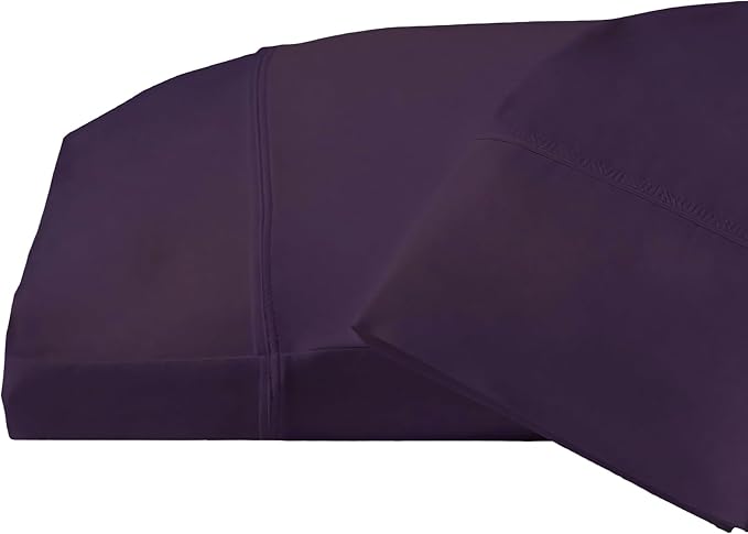 SHEEX Original Performance Cooling Pillowcases, Ultra-Soft King Pillowcase Set, 2 Cooling Pillow Covers, Royal Plum