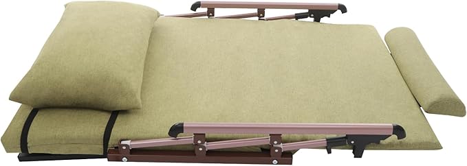 Electric Lifting Backrest for Bed, 2-80° Adjustable Lifting Bed Backrest with Pillow, Short Mat, Leg Pad, Electric Lifting Backrests for Pregnant Women Elderly-Green