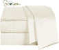 100% Supima Cotton Sheets 600 Thread Count,Bed Sheet Set Queen Size Sheets 4 Pieces,Soft & Silky Sateen Weave, Fits Mattress Up to 18",Deep Pocket, Breathable & Fade Resistant(Ivory,Queen)