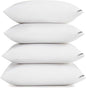 Luxury Hotel Pillows for Sleeping 4 Pack,Bed Pillows Queen Size Set of 4,Down Alternative Filling,Pillows for Back,Stomach and Side Sleepers