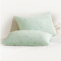 ACCURATEX Cooling Memory Foam Pillows for Sleeping Standard Size Set of 2, Adjustable Fluffy Pillows with Removable Cover, Cool Bed Pillow for Side Back Stomach Sleepers, Machine Washable, Green
