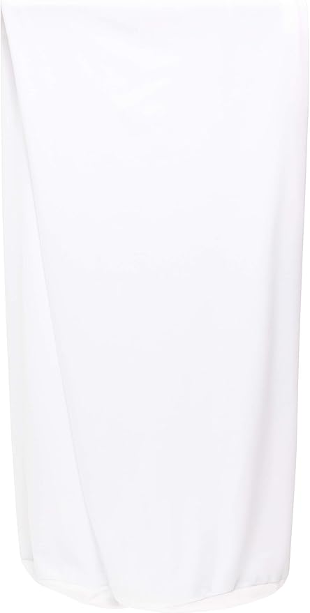 Case Only - Body Pillow Cover Stylish Silky Super Soft - 85% Spandex/ 15% Nylon Blend, Beauty - Breathable Pillowcase - Gentle on Hair Size 48 X 8, White