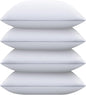Bed Pillows for Sleeping King Size Set of 4, Down Alternative Filling, Fluff by Patting Pillows for Back, Stomach or Side Sleepers
