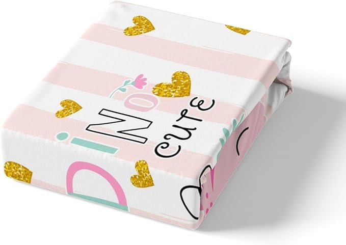 Castle Fairy Pink Dino Bedding Set King Size for Woman Men,Kawaii Cute Dinosaur Princess Comforter Cover with 2 Pillowcases,Cartoon Animal Girly Heart Stripes Duvet Cover Set Microfiber Quilt Cover
